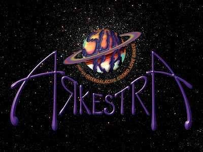 Sun Ra Arkestra – digital version bands gig art gigposter hand lettering illustration typography