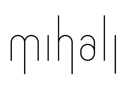 Mihali logo bands branding illustration logo mihali twiddle typography