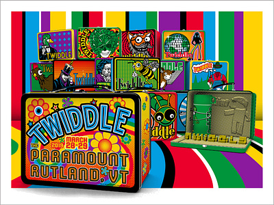 TWIDDLE Lunchboxes Print