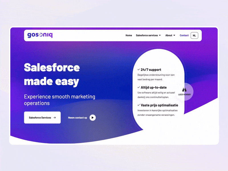 GoSoniq - Salesforce support branding design development logo ui ux webdesign website