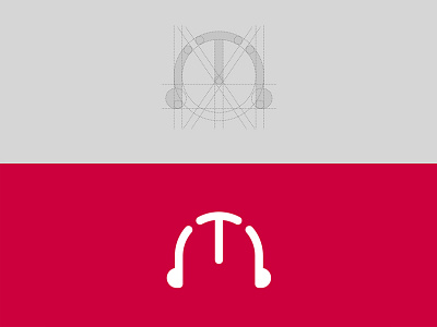 "Tar2a3a" radio | Logo design brand branding concept graphic grid system grids icon logo mark radio red symbol