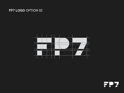 FP7 Logo Design Concept 02 branding design graphic grid icon lettermark lettring logo mark rebranding ui