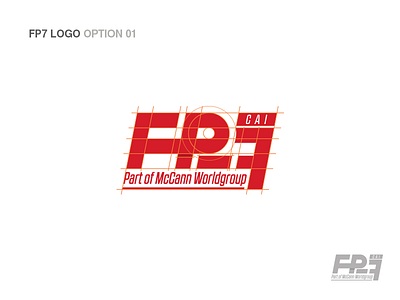 FP7 Logo Design Concept 03 branding design graphic grid icon lettermark lettring logo mark rebranding ui