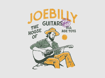 Joebilly 2 badge design badges branding illustration old t shirt design vector vintage vintage badge