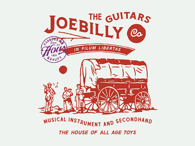 Joebilly Guitars Co. badge design badges branding illustration old t shirt design vector vintage vintage badge vintage design