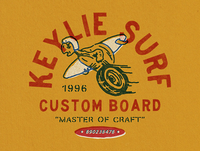 Keylie badge design branding design for sale handdrawn illustration t shirt design typography vintage vintage badge vintage design