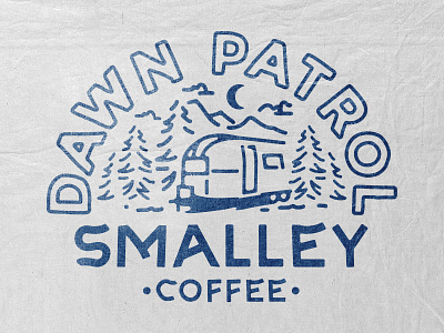 Smalley Coffee badge design branding coffee illustration t shirt design vintage