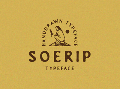 Soerip display font handdrawn illustration typeface vintage