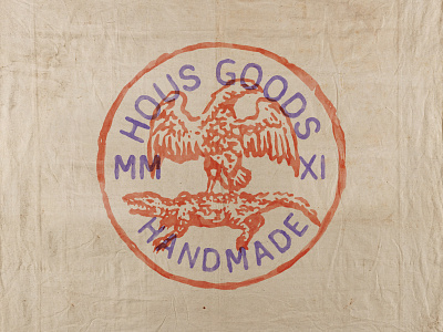 Hous Goods 01 apparel available badge branding crocodile design for sale eagle handdrawn merchandise retro tshirt typography vintage