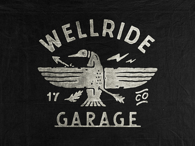 Wellride badge design badges branding handdrawn illustration t shirt design typography vintage vintage badge vintage design