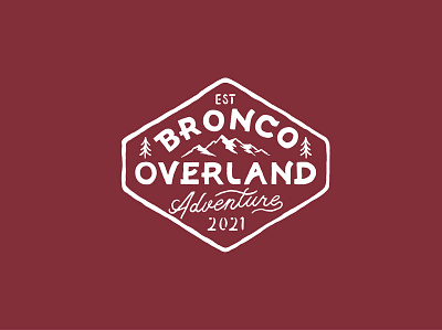 Bronco Overland Adventure Branding adventure badge design badges branding bronco font handdrawn illustration jeep t shirt design typography vintage vintage badge vintage design