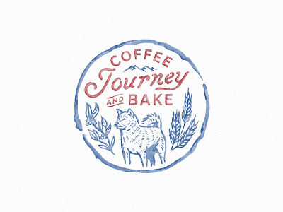 Coffee Journey and Bake badge design branding design illustration logo t-shirt design vintage vintage badge vintage design