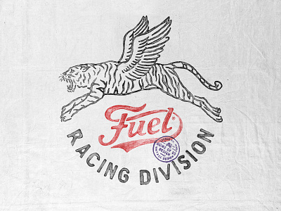 Fuel Racing Division apparel badge design merchandise motorcycle retro design t-shirt design typography vintage vintage badge