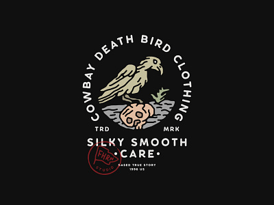 Death Bird badge design bird branding clothing design for sale illustration skull supply co t shirt design vector vintage vintage badge