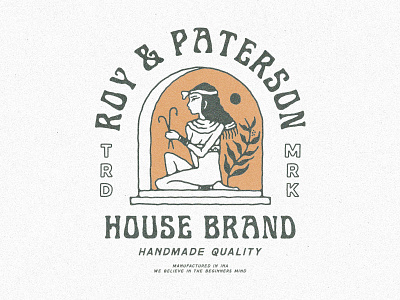 Roy & Paterson badge design badges design available design for sale egypt t shirt design vintage vintage design