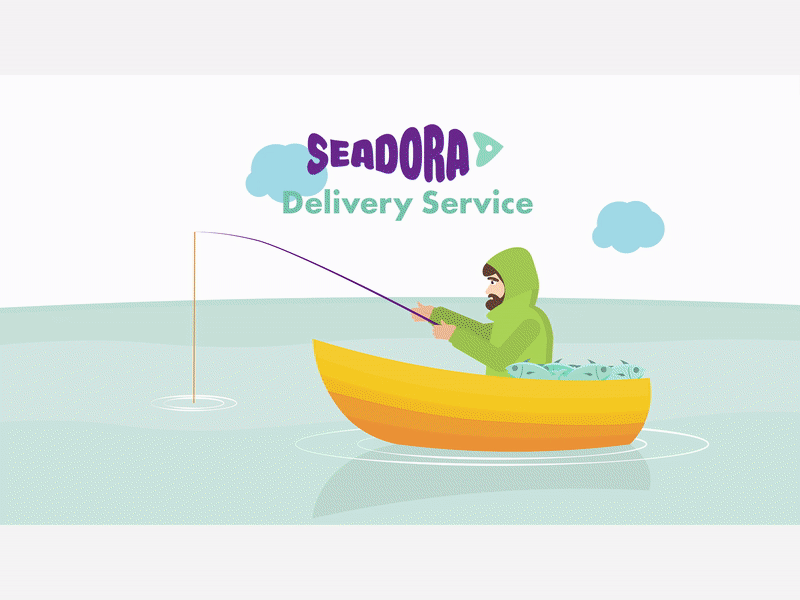 Seadora Explainer Video animated explainer video animated marketing videos animated video animated video company animated video production animated videos for business consumer delivery fish fisherman fresh catch fresh fish natural habitat plate sea seafood service store to catch warehouse