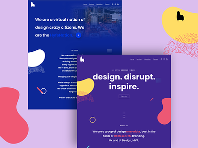 New Website Launch branding creative creative agency design hello dribbble hyfenstudio illustration new website typography uidesign webdesign