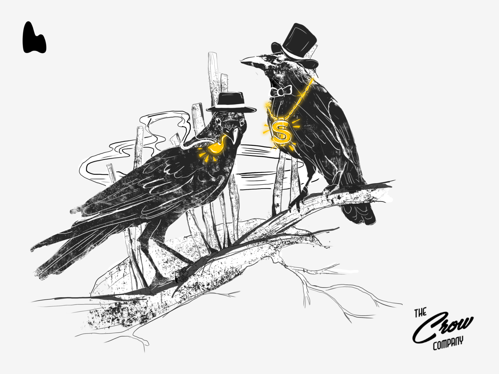 The Crow Club - Illustration by Salt Design Studio on Dribbble