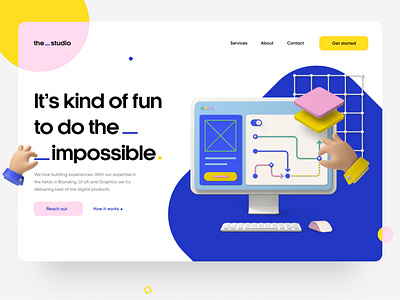 the_studio: Landing page