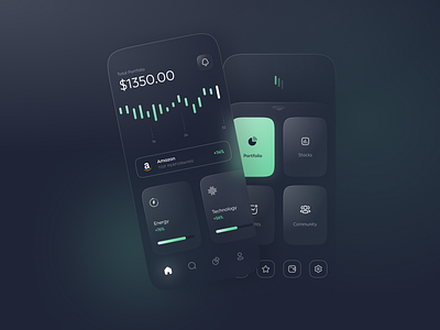 Trading App UI/UX app colors creative design fintech illustration mobile app uidesign ux vector