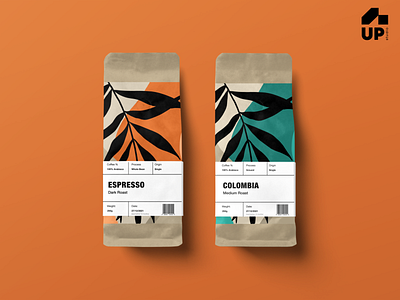 Coffee Package Design coffee bean colors creative design illustration minimal packaging design typography uidesign ux ux design