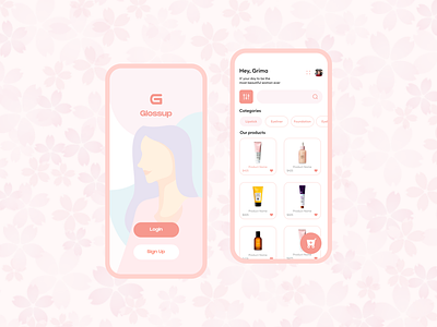 Beauty E-commerce App Concept beauty beautyapp colors creative creative agency design ecommerce illustration logo ui uidesign ux design vector
