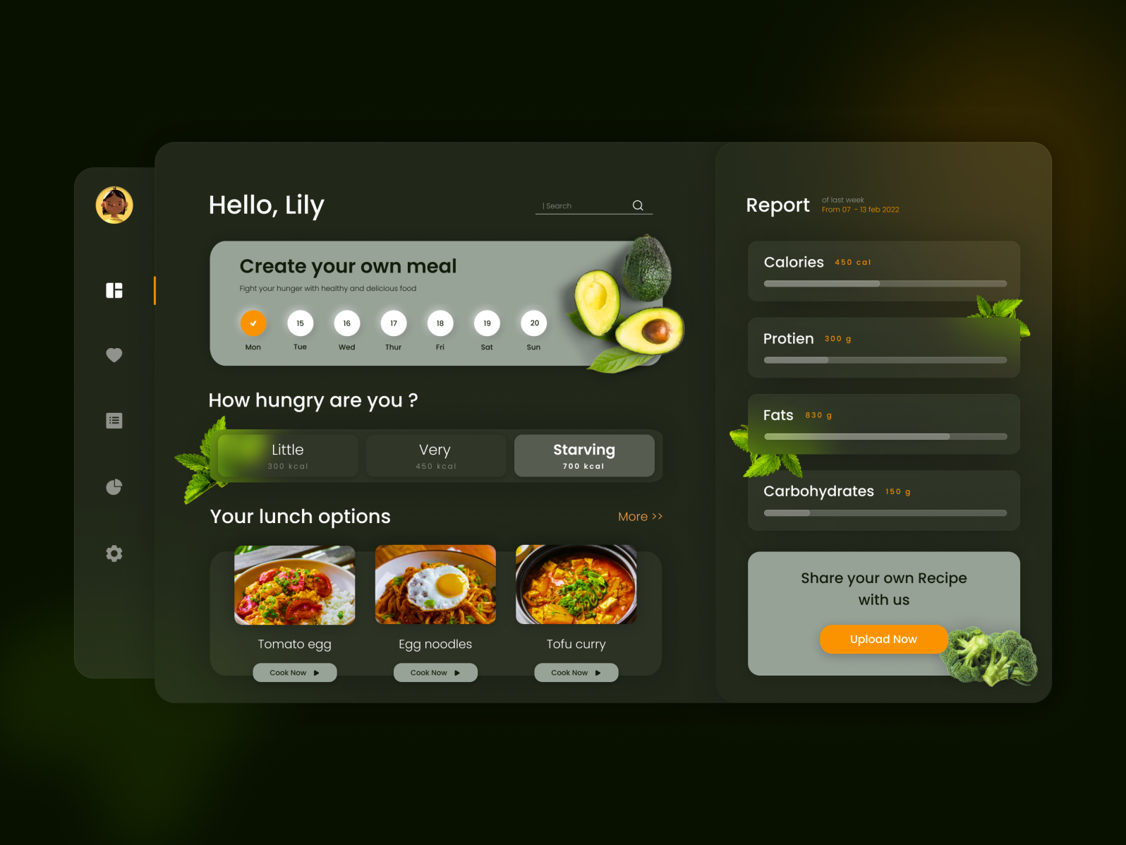 Food Tracking App by Salt Design Studio on Dribbble