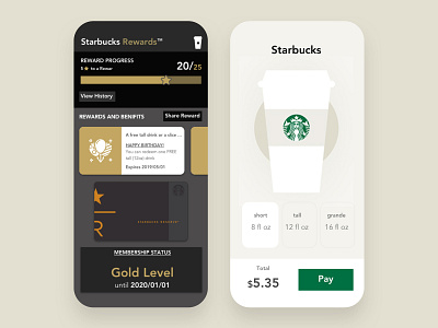 Starbucks App UI Redesign app branding colors creative creative agency design hyfenstudio logo mobileapp starbucks ui uidesign ux ux design