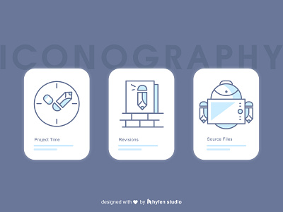 Project Process Iconography colors creative creative agency design digital hyfenstudio icon artwork iconography vector