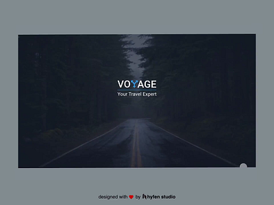 Voyage - Your travel expert. creative designing effect interactivity microinteractivity prototyping transition travelwebsite website