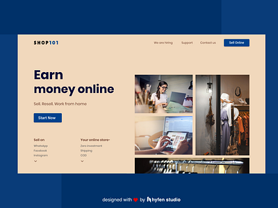 Shop101 Website Redesign