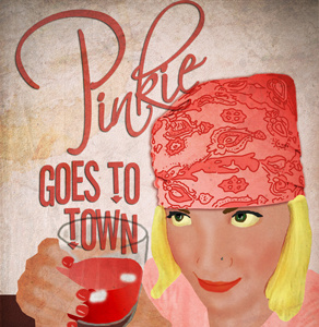 Pinkie illustration print