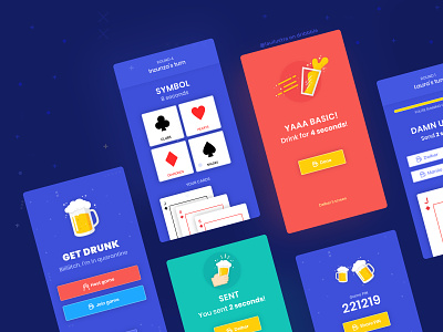 Get Drunk – The Game bar beer beer pong brewery cards deck of cards drink drinking drinking game drunk poker shots tipsy ui wine