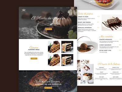 The Sugar Fairy branding cake cake shop design dessert elegant fancy minimal sugar ui ux web design website