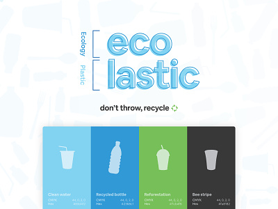 Ecolastic brand guidelines brand identity brandbook branding color palette eco friendly ecology icon set identity design logo plastic recycle style guide