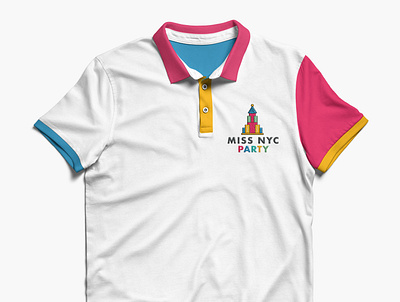 Miss NYC Party T-shirt Mock-up brand identity branding colorful design forhire freelancer identity design new york new york city nyc tsh tshirtdesign