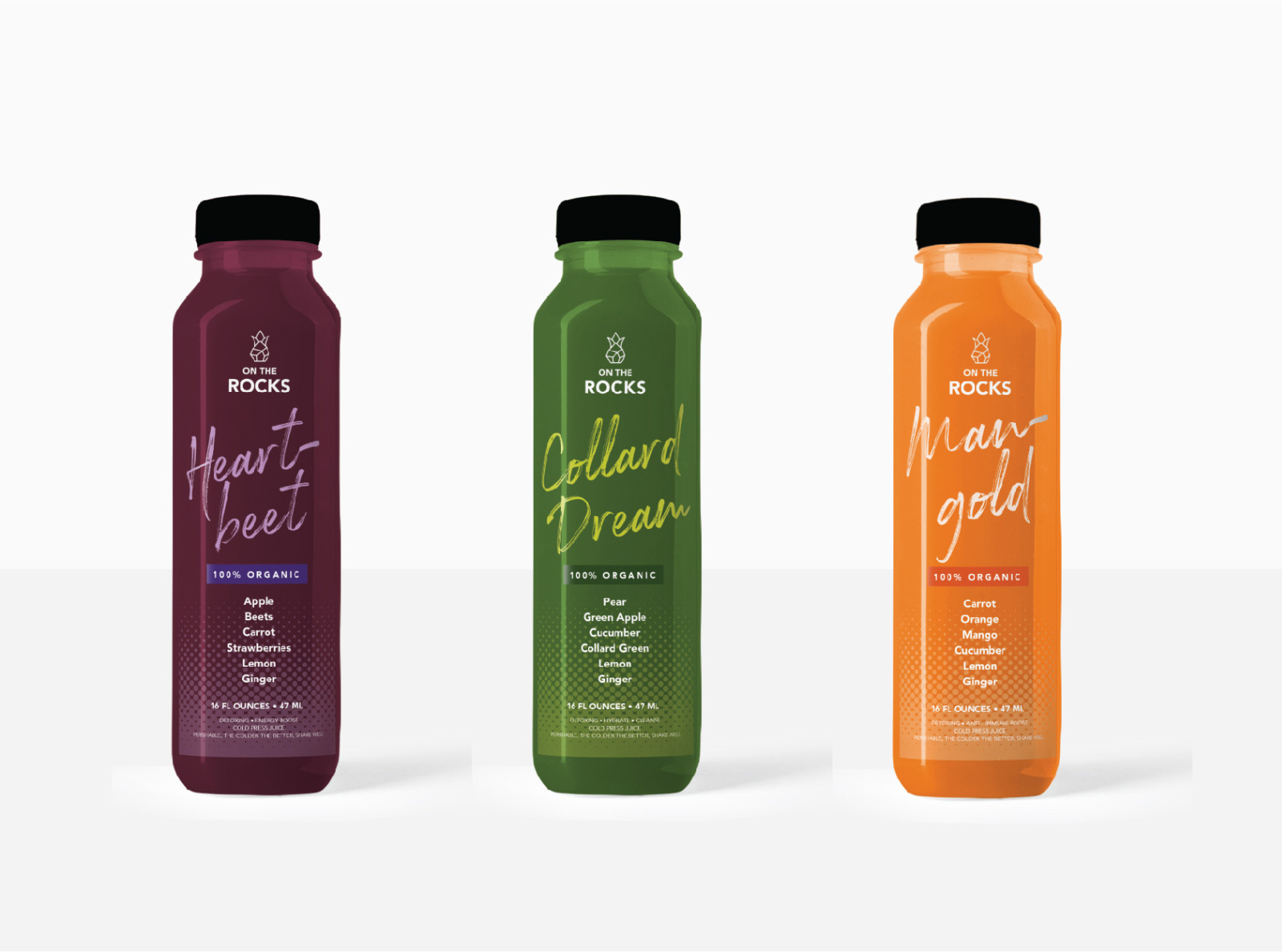 On The Rocks Juice Mock-up Labels by Sharese Hendricks on Dribbble