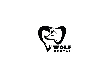 Wolf Dental | Logo black dental logo logo mark wolf