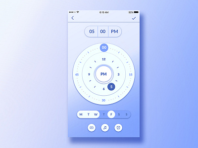 Alarm Clock App UI alarm app clock iphone minimal mockup ui ux