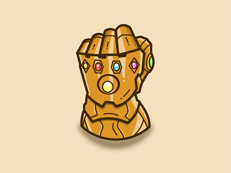 Drawing of Thanos with Infinity Gauntlet by Jaycarts on DeviantArt