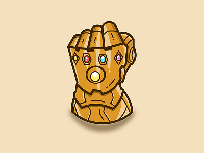Avengers: Infinity War Gauntlet avengers gauntlet icon illustration infinity stones infinity war marvel thanos vector
