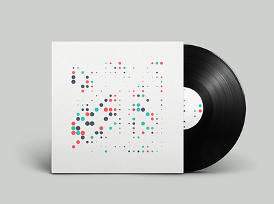 RNDM 002 canvas code cover design creative coding generative art javascript music random vinyl cover