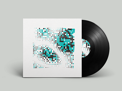 RNDM 008 artwork code cover design creative coding electronic music generative graphic design javascript vinyl