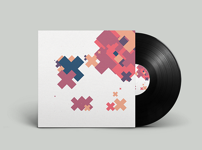 RNDM 015 artwork cover design creative coding design electronic music generative art illustration javascript vinyl