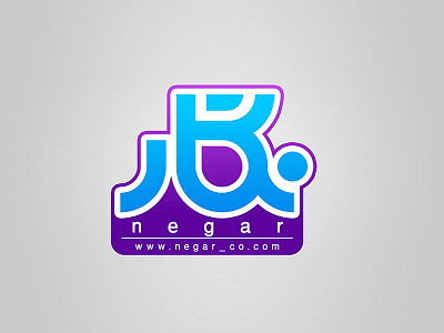 Negar Logo art blue cyne design farsi logo negar old persian purple