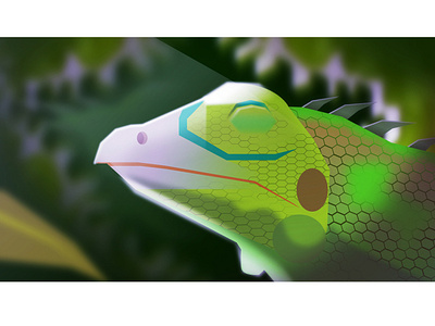 Lizard animation art background design drawing fanart gfx graphic illustration mob vector