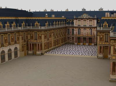 Versailles Palace France 3D Model arc de architecture brooklyn nyc building city cityscape eiffel tower europe european france french landmark louvre medieval museum new york palace paris versailles versailles palace