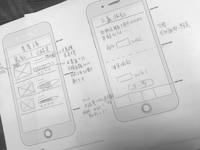 Wireframe sketch