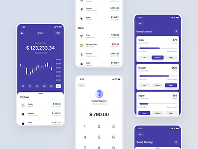 Banking Application by Imrakh Aliev 👨🏻‍💻 on Dribbble