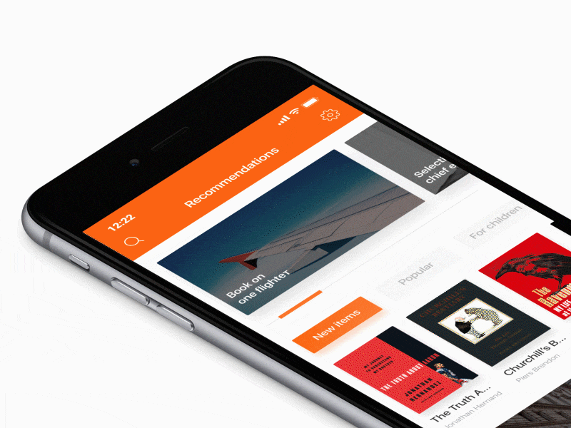 Storytel / Search functionality animation design interface mobile ui ux